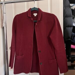 J. Crew Women's Deep Burgundy Coat